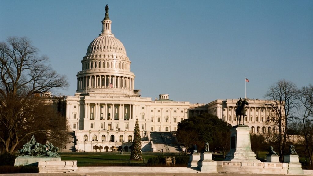Capitol across water